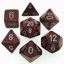 Dice Set Silver Volcano Speckled (7) CHX25344