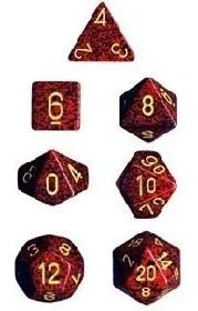 Dice Set Speckled Mercury (7) CHX25323