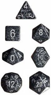 Dice Set Speckled Ninja CHX25318