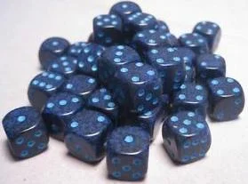 Dice Speckled 12mm D6 Cobalt (36) CHX25907