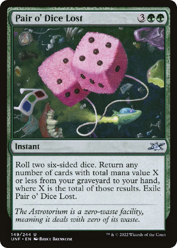 Pair o' Dice Lost (UNF-149) - Unfinity Foil [Uncommon]