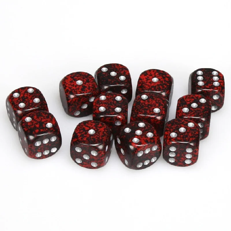 Speckled® 16mm d6 Silver Volcano™ Dice Block™ (12 dice)