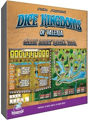 Dice Kingdoms of Valeria Game Sheet Refill Pack