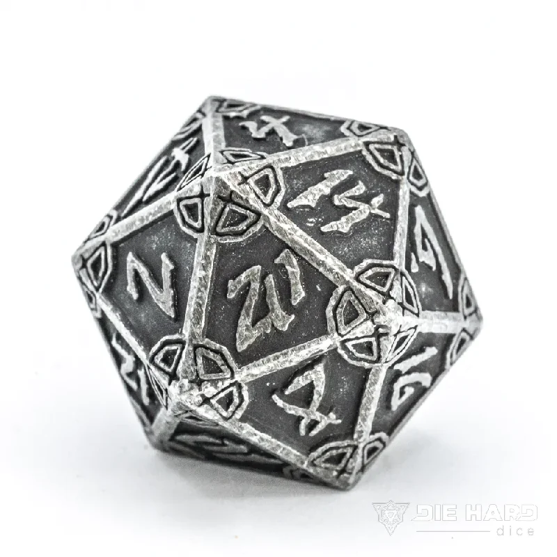 Die Hard Dice Metal Dire d20 - Dark Iron Hexbreaker [Oversized]