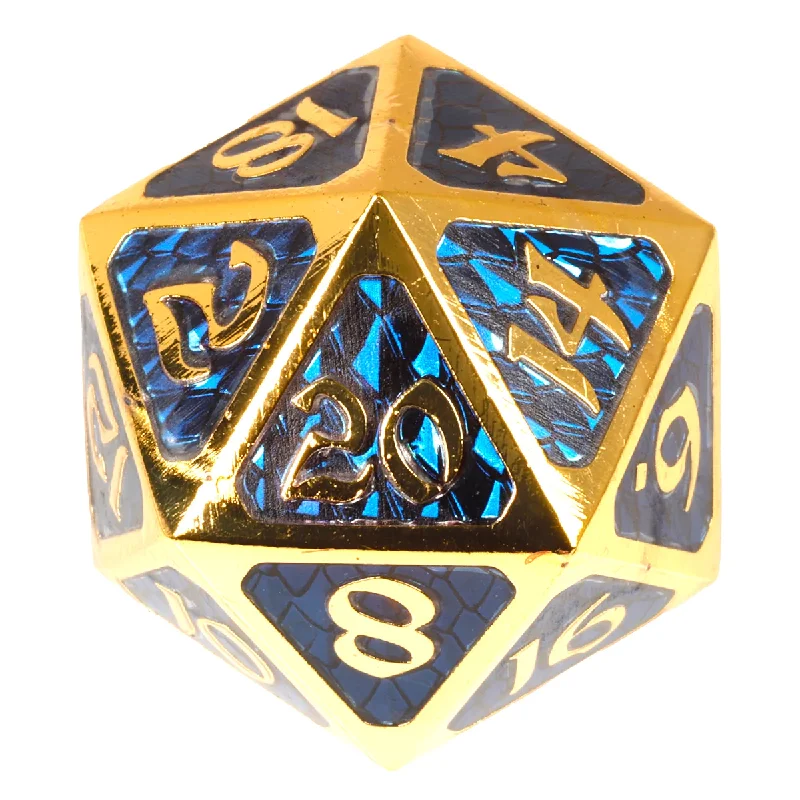 Die Hard Dice Metal Dire d20 - Drakona Khaos Erebus [Oversized]