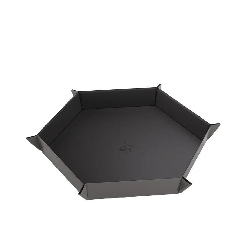 Gamegenic Magnetic Dice Tray Hexagonal (Black/Gray)