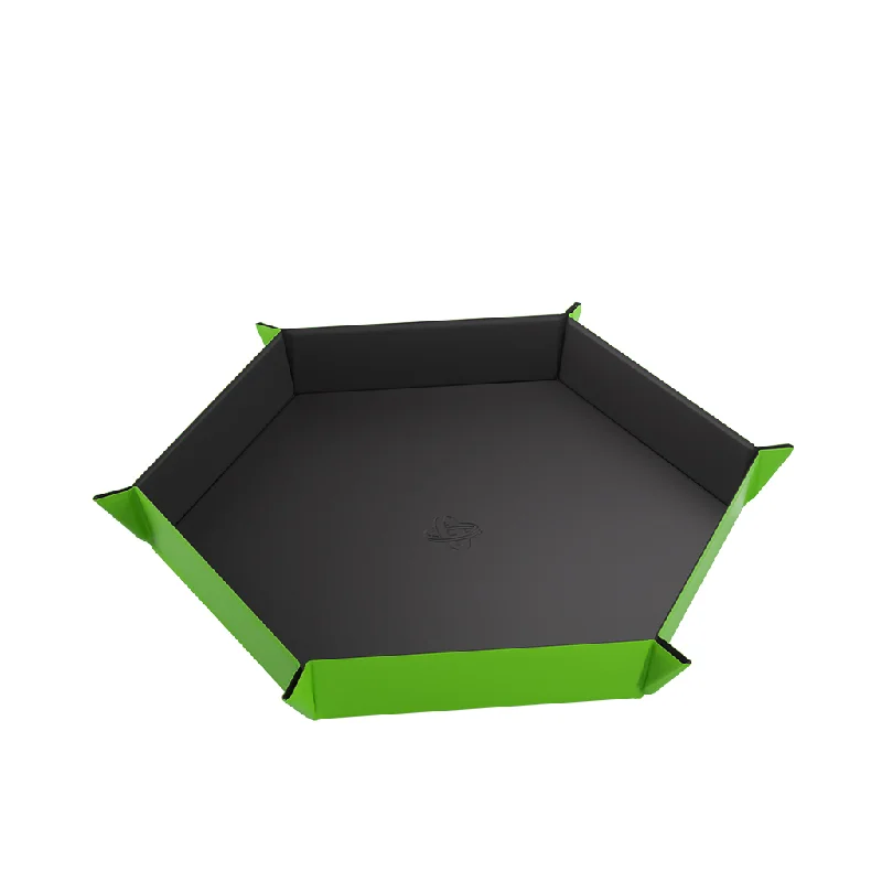 Gamegenic Magnetic Dice Tray Hexagonal (Black/Green)