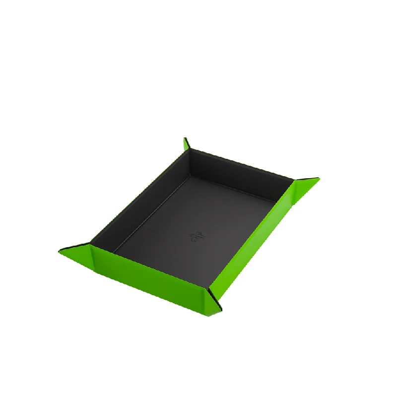 Gamegenic Magnetic Dice Tray Rectangular (Black/Green)