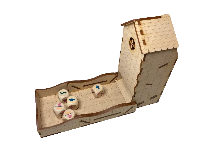 Go7 Gaming - DT-002 Engraved Dice Tower for Wingspan