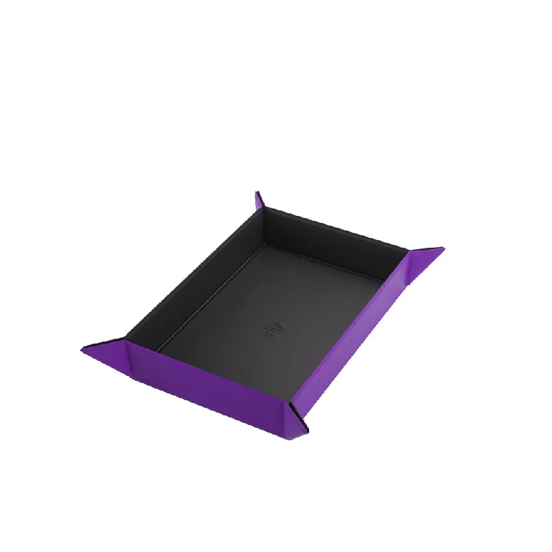 Magnetic Dice Tray: Rectangular - Black / Purple