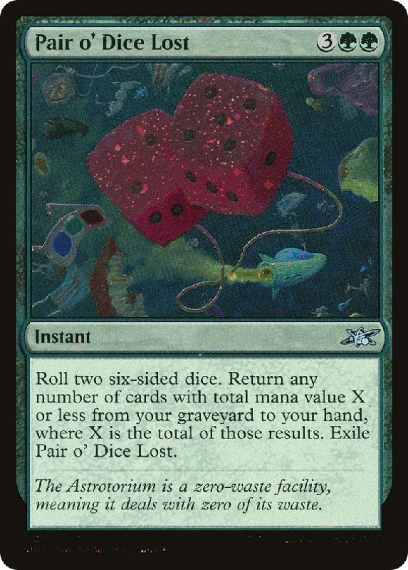 Pair o' Dice Lost (UNF-435) - Unfinity Galaxy Foil [Uncommon]