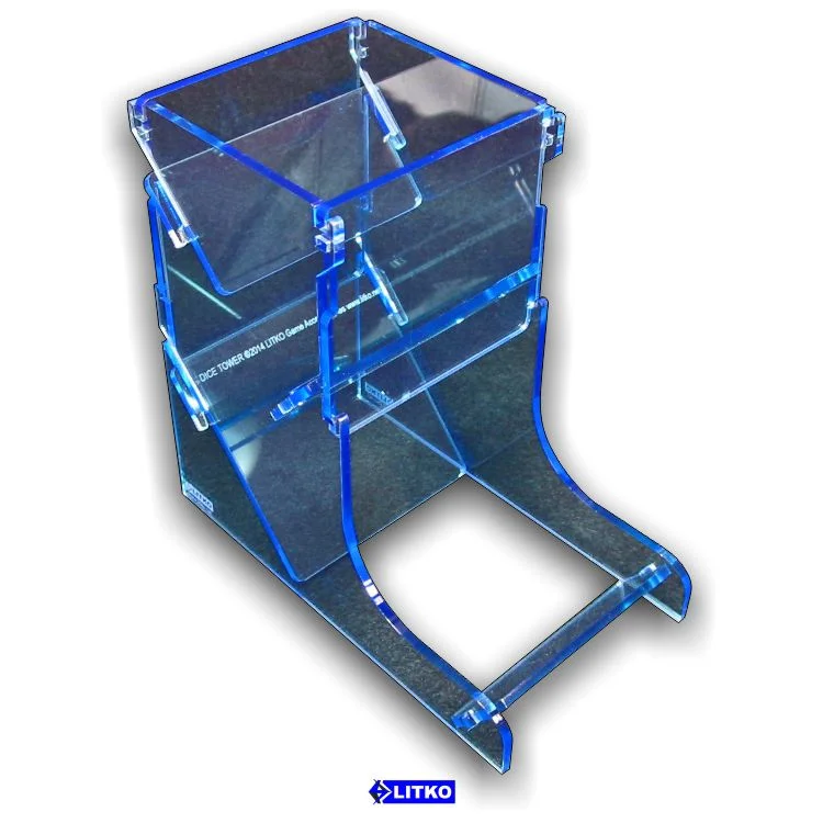 LITKO Transparent Light Blue Dice Tower