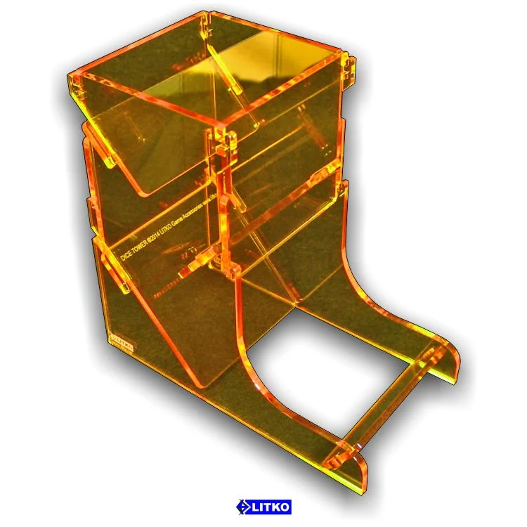 LITKO Transparent Yellow Dice Tower