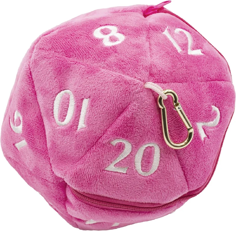 Ultra PRO d20 Plush Dice Bag - Hot Pink