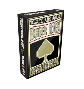 8-Bit Playing Cards Traditional Black and Gold Deck