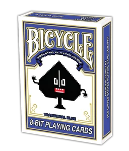 8-Bit Playing Cards Traditional Blue Deck