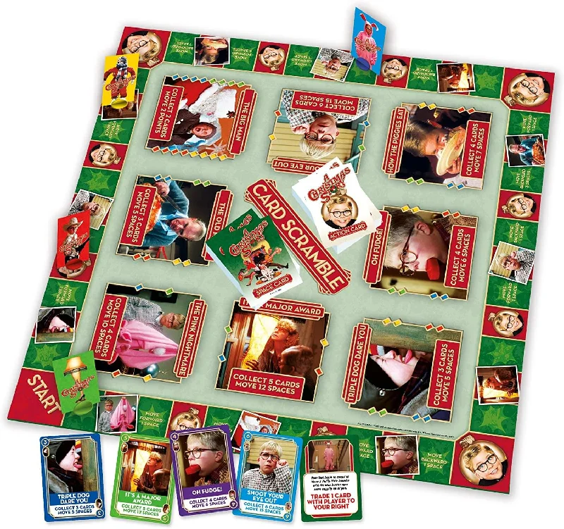 A Christmas Story Card Scramble Board Game