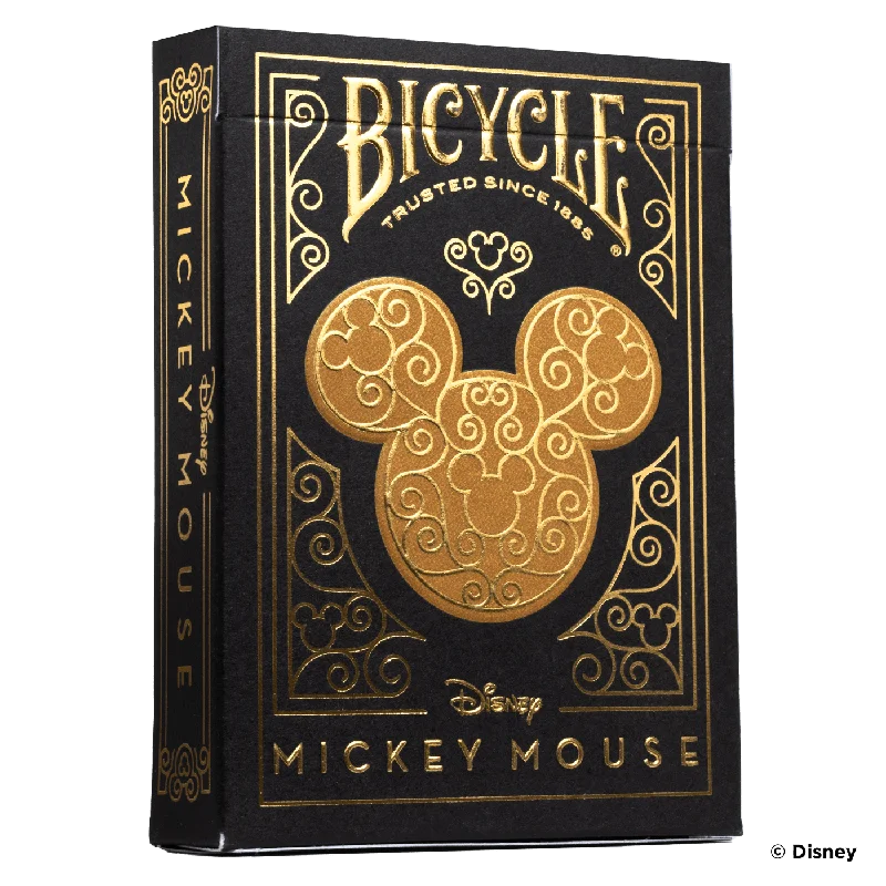 Bicycle Playing Cards - Disney Mickey Mouse inspired Black and Gold