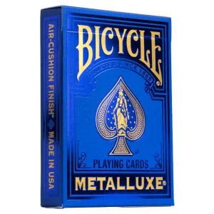 BICYCLE PLAYING CARDS METALLUXE COBALT