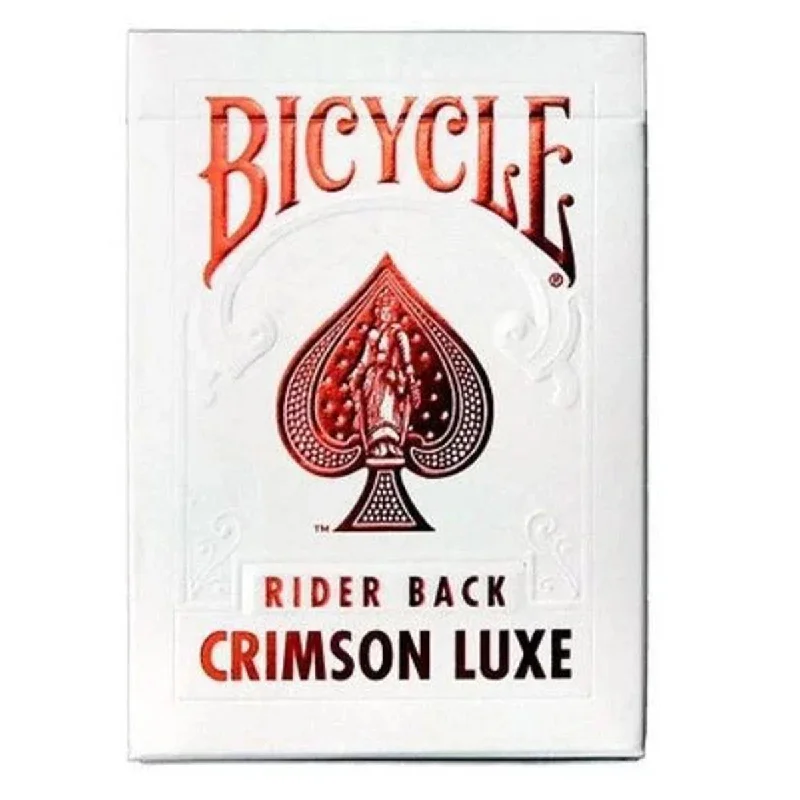 Bicycle Playing Cards - Metalluxe Deck (Crimson Red)