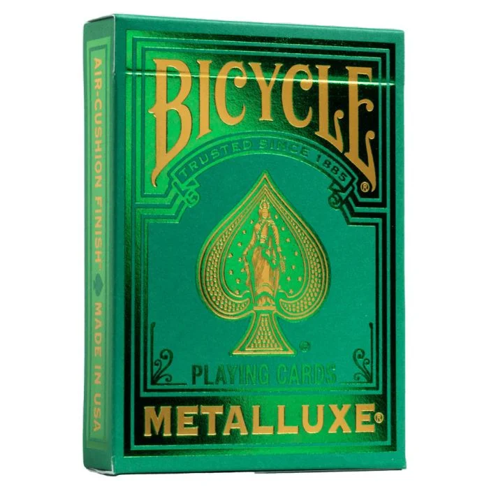 BICYCLE PLAYING CARDS METALLUXE GREEN