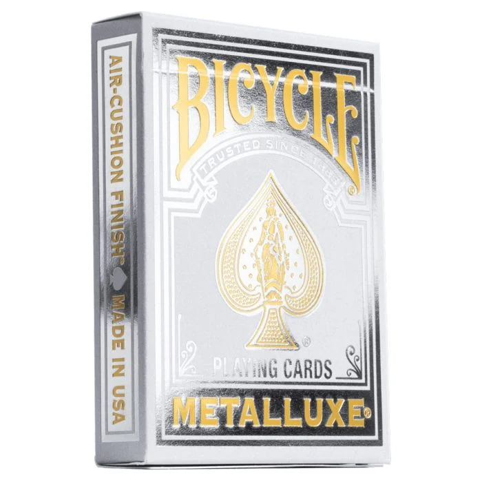 BICYCLE PLAYING CARDS METALLUXE SILVER