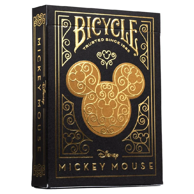 BICYCLE PLAYING CARDS MICKEY BLACK & GOLD