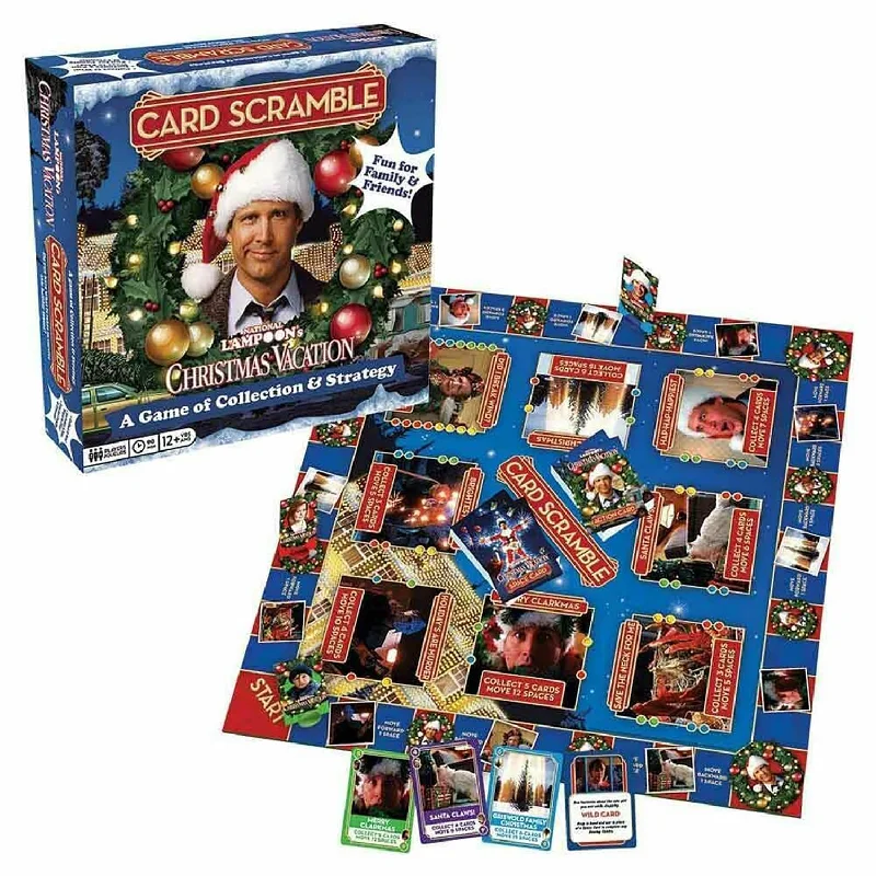 Christmas Vacation Card Scramble Board Game