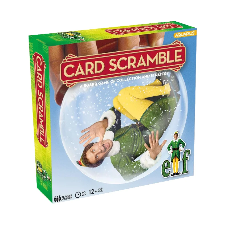 Elf Card Scramble Board Game