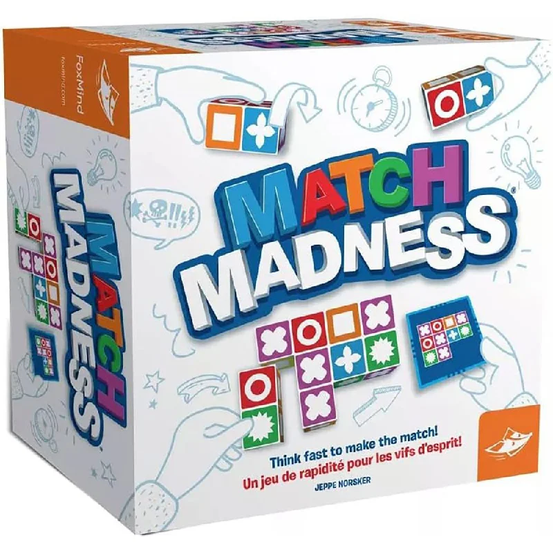 FoxMind Games Match Madness Fast-Paced Pattern Matching Board Game