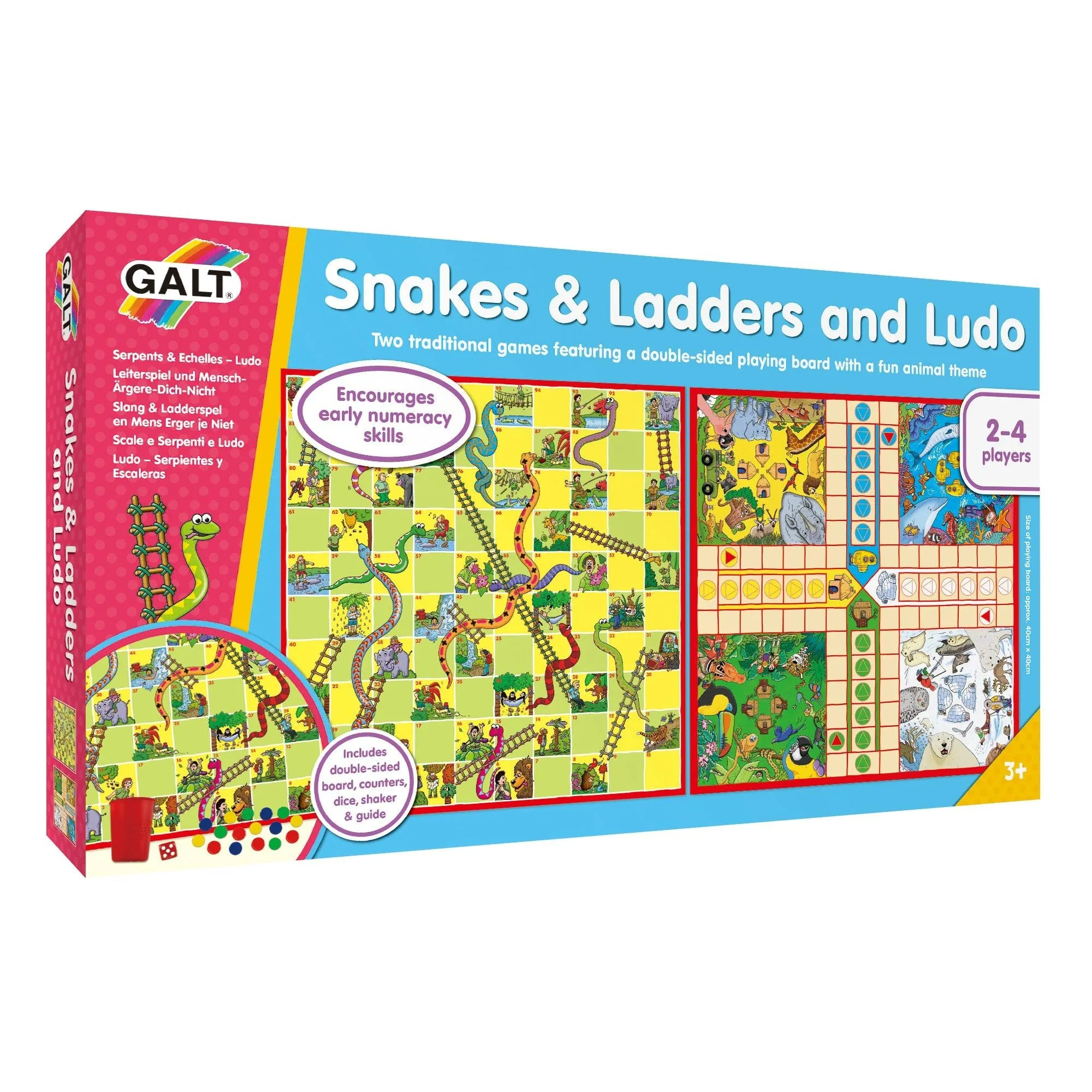 Galt Toys Snakes & Ladders and Ludo Classic Board Game