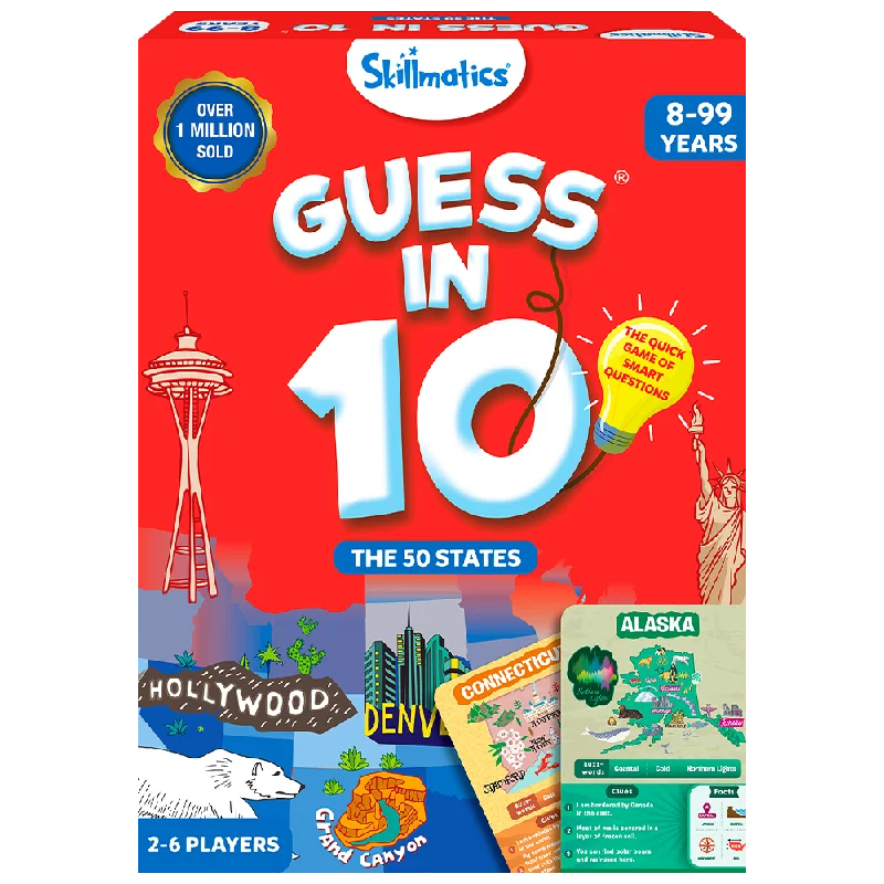 Guess in 10 The 50 States Educational Board Game