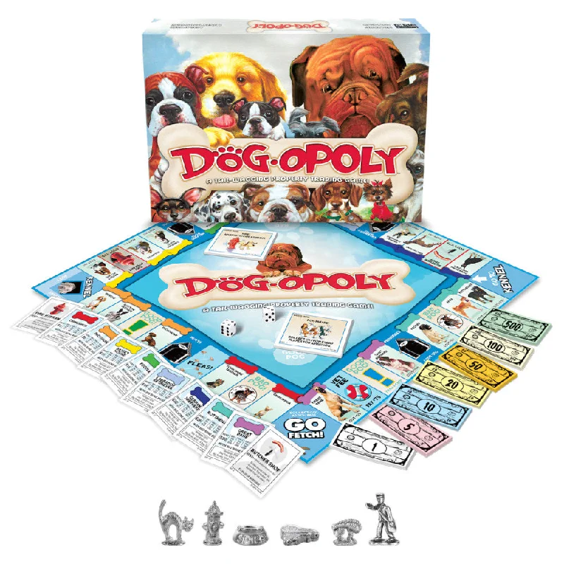 Late for the Sky Dog-Opoly Board Game for Dog Lovers