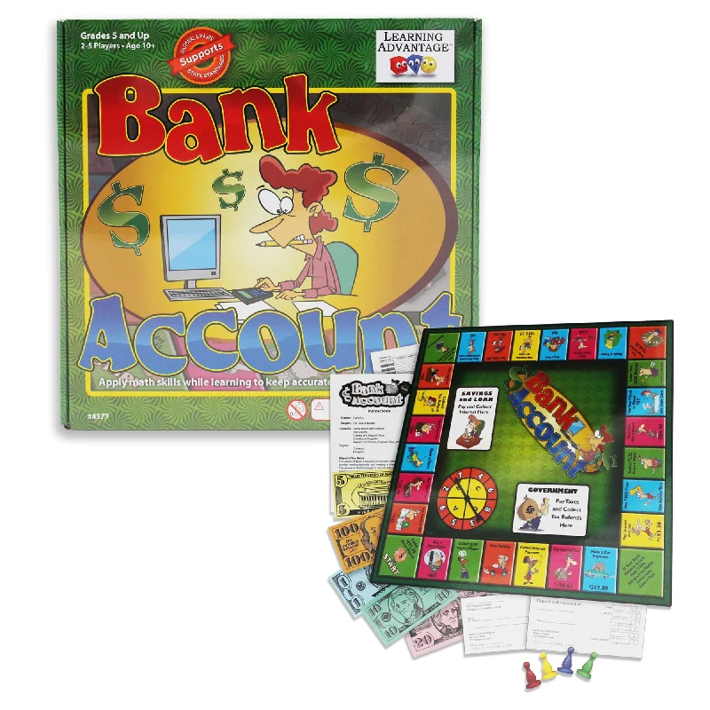 Learning Advantage Bank Account Simulation Game - Educational Financial Board Game