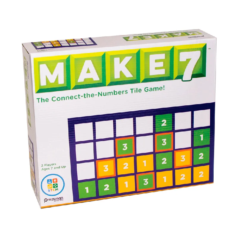 Make 7 Strategic Number Matching Board Game