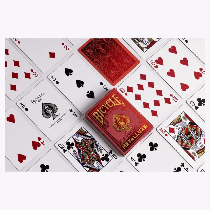 Metalluxe Red Playing Cards