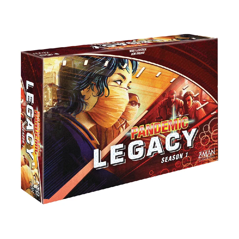 Z-Man Games Pandemic: Legacy Season 1 - Red Edition Cooperative Board Game