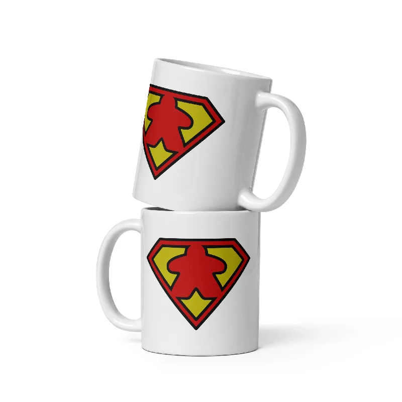 Super Meeple Symbol Board Game Coffee Mug