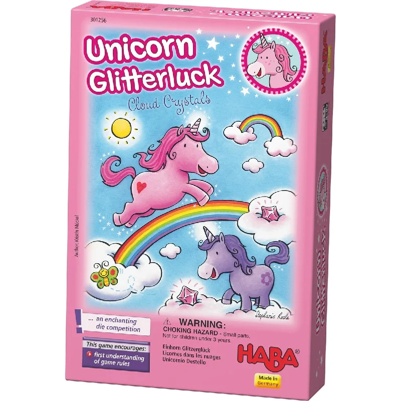 Unicorn Glitterluck Cloud Crystals Magical Board Game